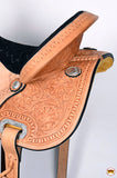 Hilason Western Horse Barrel Racing Trail Pleasure Tan American Leather Saddle