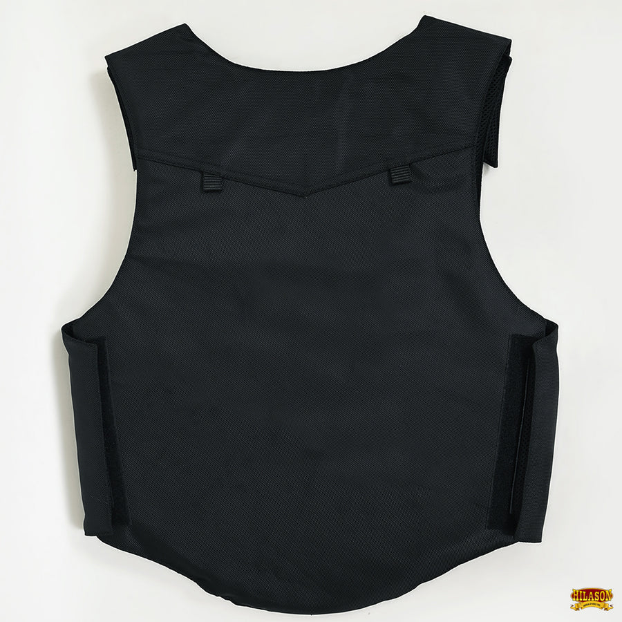 HILASON Bull Riding Vest Black Pro Rodeo Cordura | Unisex Protective