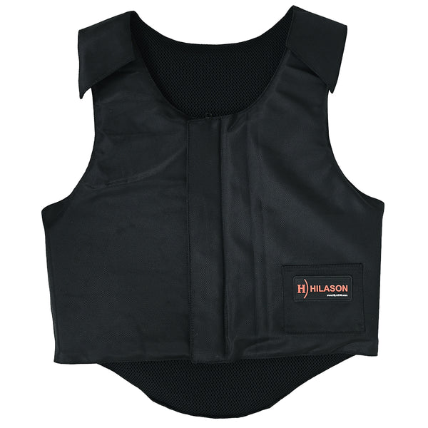 Bull Riding Vest Hilason Black Bull Pro Rodeo Cordura Large - Uhorse