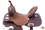 HILASON Western Horse Barrel Saddle Trail Pleasurer Leather | Treeless for Horses