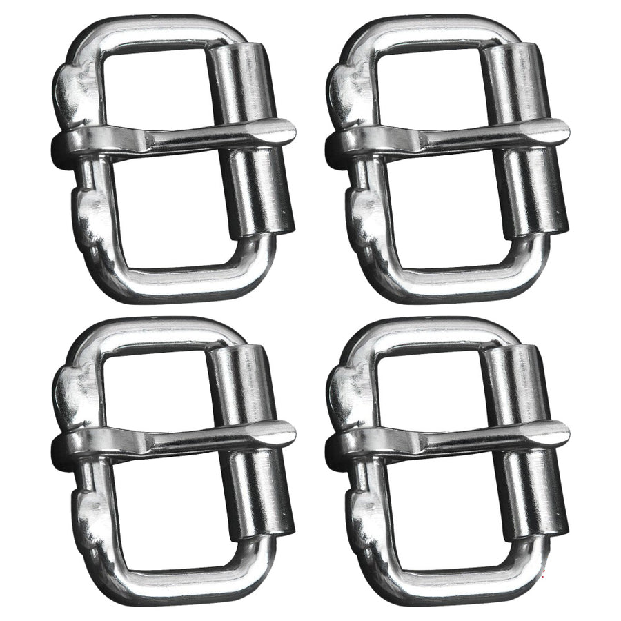 4 pieces 1 In 5Mm Hilason Assorted Multi-Purpose Sliver Metal Roller Buckle - Uhorse