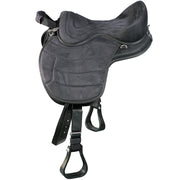 HILASON Horse Bareback Saddle Pad Anti Slip Base Suede Leather Tan | Baretek Riding for Horses