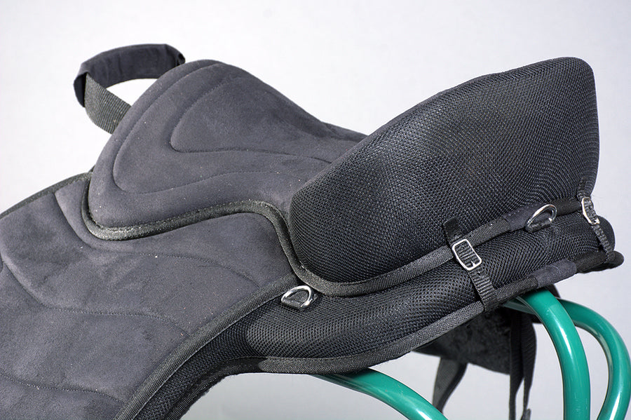 HILASON Horse Bareback Saddle Pad Anti Slip Base Suede Leather Tan | Baretek Riding for Horses