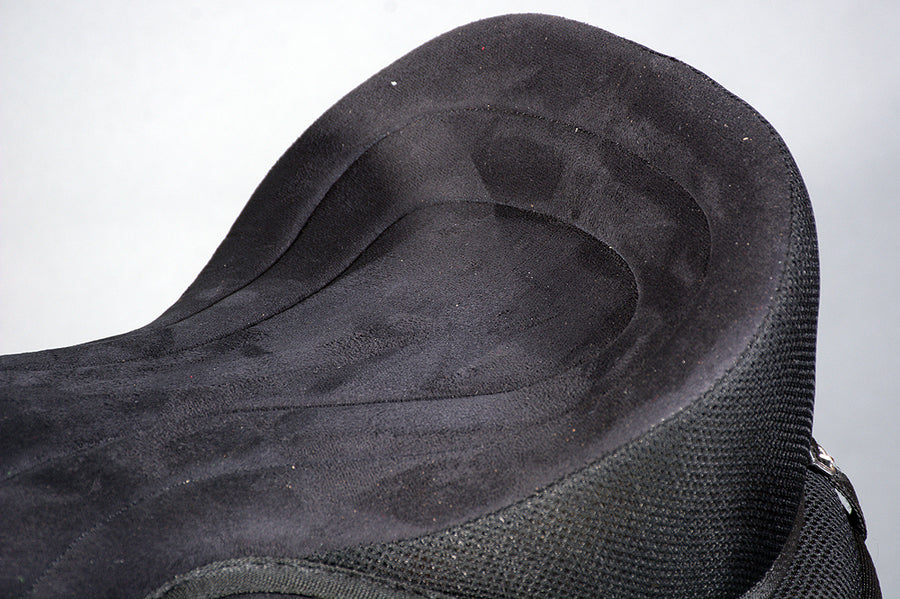 HILASON Horse Bareback Saddle Pad Anti Slip Base Suede Leather Tan | Baretek Riding for Horses