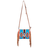 American Darling Saddle Blanket Genuine Leather Women Bag Western Handbag Purse