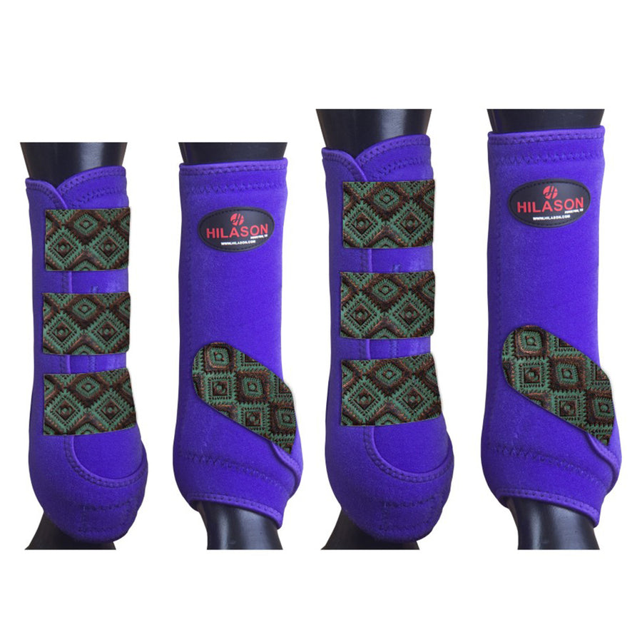 4pk Med Hilason H. Medicine Sports Boots Front Hind Leg by Hilason – Cowboy and equestrian accessories