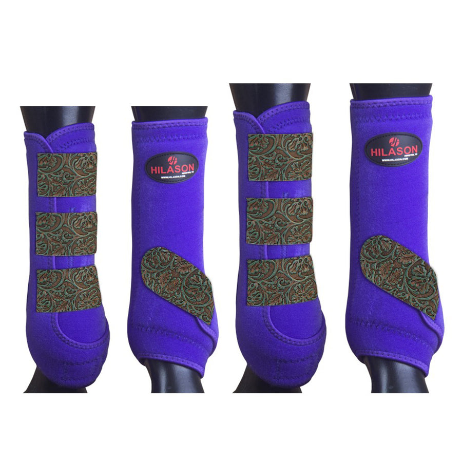 4pk Med Hilason H. Medicine Sports Boots Front Hind Leg by Hilason – Cowboy and equestrian accessories
