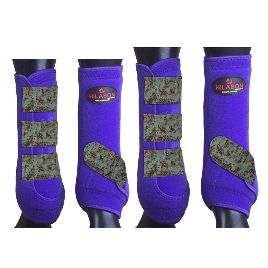 4pk Med Hilason H. Medicine Sports Boots Front Hind Leg by Hilason – Cowboy and equestrian accessories