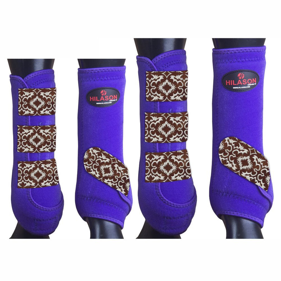 4pk Med Hilason H. Medicine Sports Boots Front Hind Leg by Hilason – Cowboy and equestrian accessories