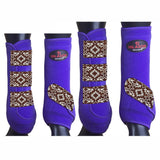 4 Pack Lrg Hilason Horse Medicine Sports Boots Front Hind Leg