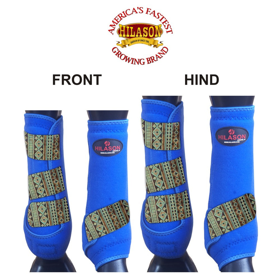 4pk Lrg Hilason H. Medicine Sports Boots Front Hind Leg by Hilason – Cowboy and equestrian accessories