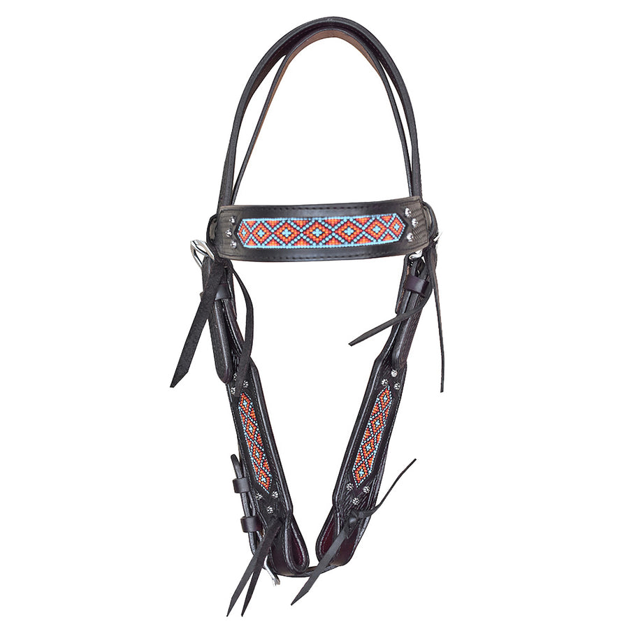 HILASON W. H. Headstall Breast Collar Set American Leather Black – by Hilason – Cowboy and equestrian accessories