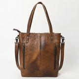 American Darling ADBG330BRWBR Tote Hair-On Genuine Leather Women Bag Western Handbag Purse