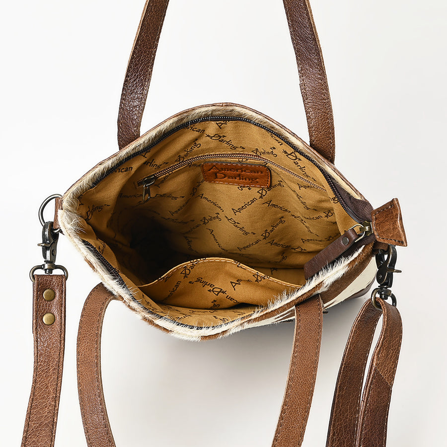 American Darling Tote Hair-On Genuine Leather Western Women Bag Handbag Purse | Travel Bags College Casual