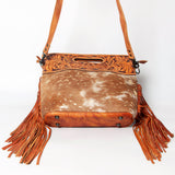 American Darling ADBGS146A Clutch Hand Tooled Hair On Genuine Leather Women Bag Western Handbag Purse