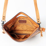 American Darling ADBGS146A Clutch Hand Tooled Hair On Genuine Leather Women Bag Western Handbag Purse