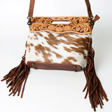 American Darling Clutch Hand Tooled Hair on Genuine Leather W. Women