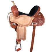 HILASON Horse Barrel Racing Trail Pleasure Endurance Leather Saddle Tan