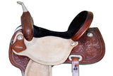 15 In Hilason Western Horse Barrel Racing Saddle Trail American Leather Tan