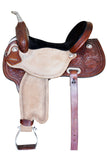 15 In Hilason Western Horse Barrel Racing Saddle Trail American Leather Tan