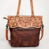 American Darling Cross Body Hand Tooled Hair On Genuine Leather Women Bag Western Handbag Purse