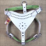 HILASON Genuine Leather Dog Harness Padded Heavy Duty & Comfortable Fit