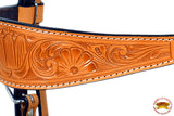 HILASON Western Horse Genuine Leather Headstall Floral Carved Tan Tack | Horse Headstall | Horse leather Headstall | Western Headstall | Headstall for Horse