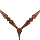 W. H. Breast Collar Tk. American Leather Hilason by Hilason – Cowboy and equestrian accessories