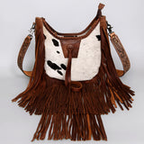 American Darling Hobo Hair On Genuine Leather Women Bag Western Handbag Purse