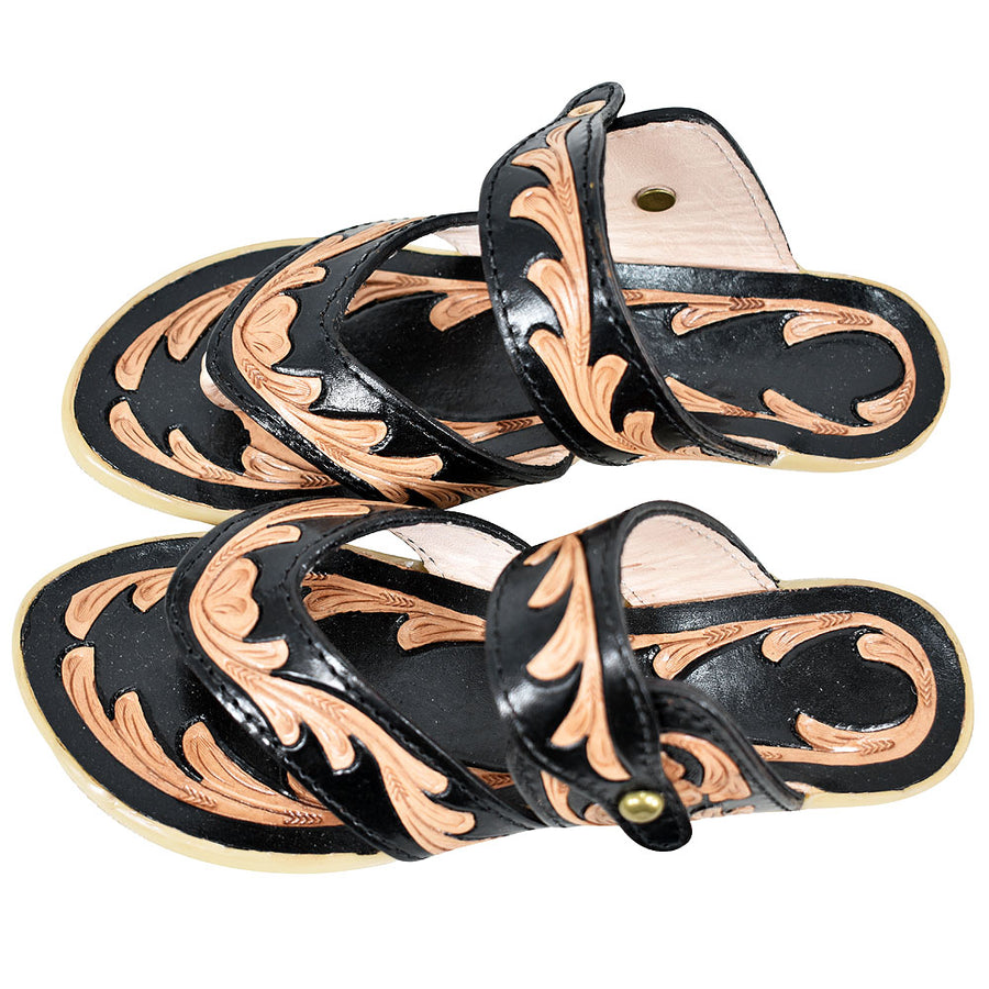 American Darling Hand Tooled Genuine Western Leather Sliper - Uhorse