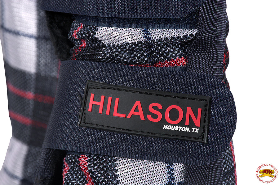 Hilason Horse Fly Boots Uv Protection Fleece Lined Plaid