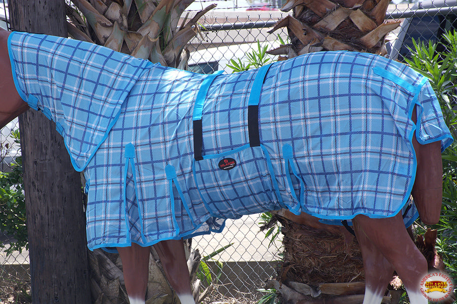 HILASON Horse Fly Sheet UV Protect Breathable Mesh Bug Mosquito Spring | Summer Horse Rug | Fly Rug