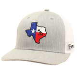 Ariat Signature Logo On Texas State Patch - Gray Block Mens Cap