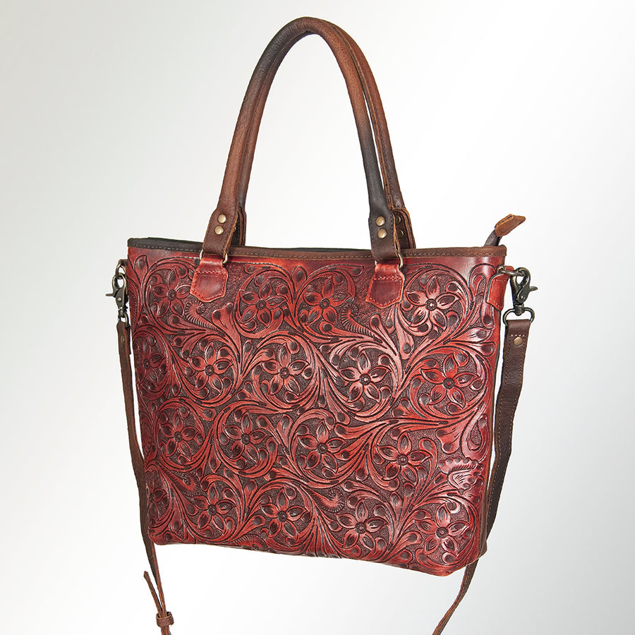 American Darling Tote Hand Tooled Genuine Leather Women Bag Western Handbag Purse - Uhorse