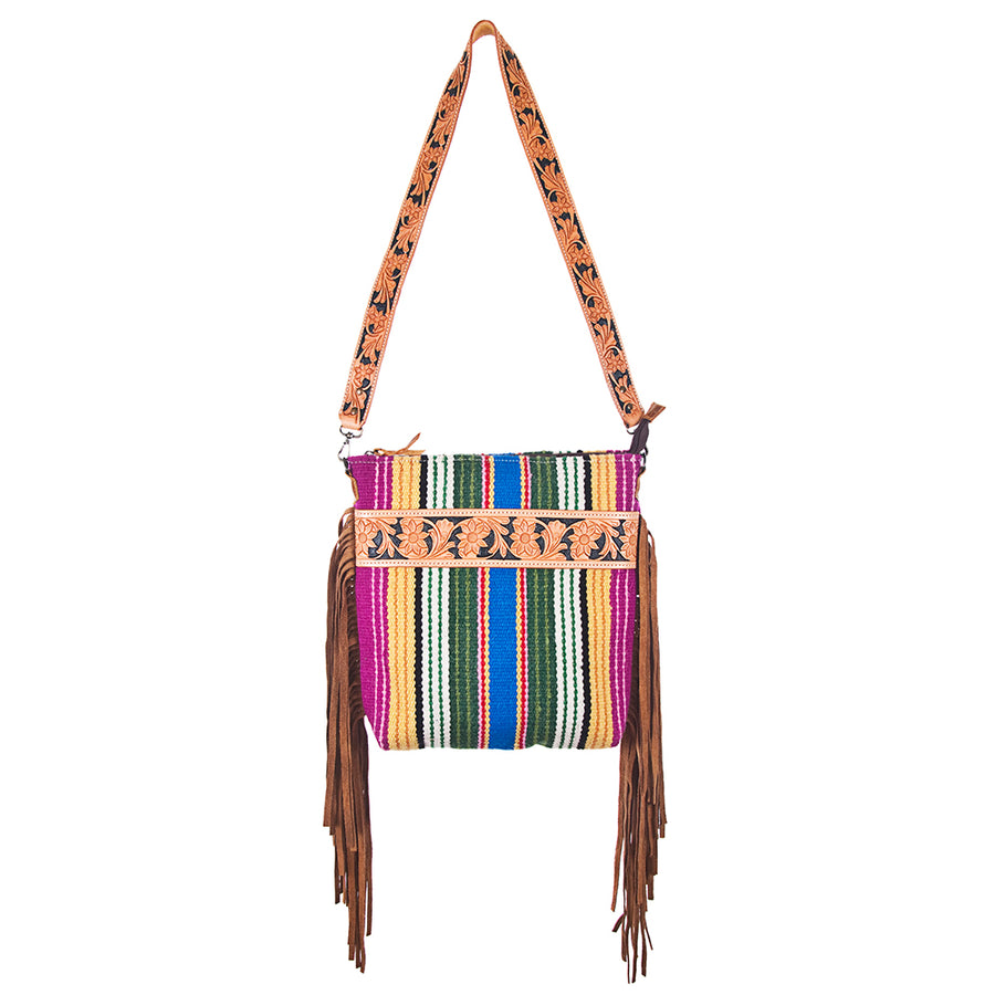 American Darling Large Crossbody Saddle Blanket Genuine Leather Western Women Bag Handbag Purse | Travel Bags College Casual