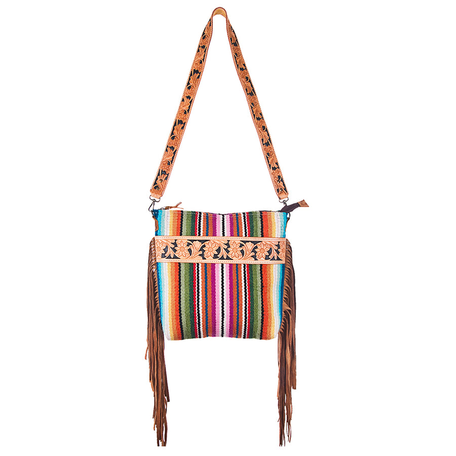 American Darling Large Crossbody Saddle Blanket Genuine Leather Western Women Bag Handbag Purse | Travel Bags College Casual