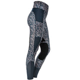 HORSEWARE Multi-Sport Performance Riding Tights Leopard Print Knee Grip