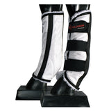 Sml Hilason Western Horse Fly Boots with Fleece Uv Protection Insects White - Uhorse