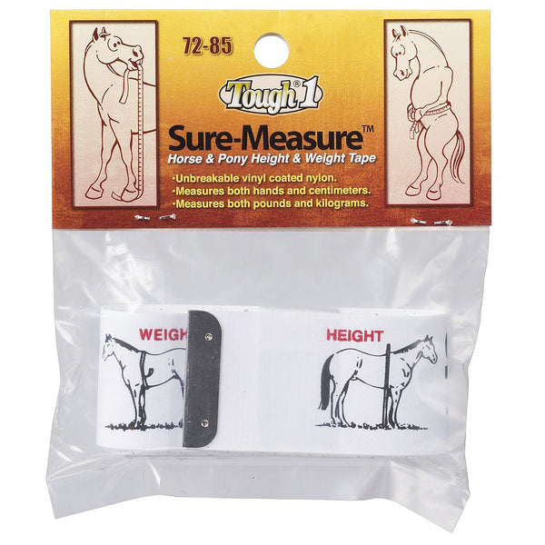 Tough 1 Sure Measure H. Pony Height Weight Tape by Hilason – Cowboy and equestrian accessories