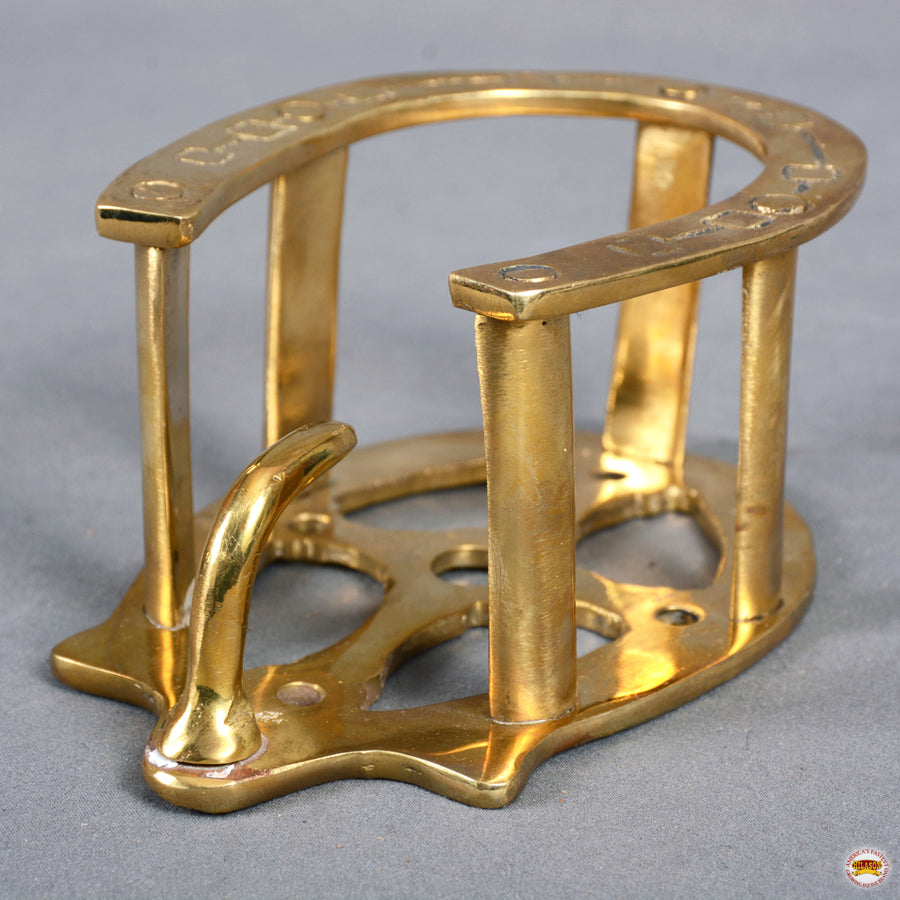 Hilason Vintage gold brass plated horseshoe Bridle Hanger coat key hook
