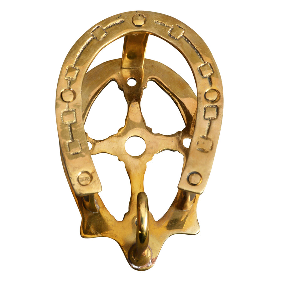 Hilason Vintage gold brass plated horseshoe Bridle Hanger coat key by Hilason – Cowboy and equestrian accessories
