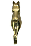 6 In Antique Solid Brass Horse Head Hook Wall Mount By Hilason