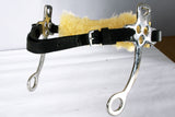 Horse Hackamore Stainless Steel W/ Padded Fleece Leather Cover By Hilason