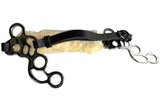 Horse Hackamore Stainless Steel W/ Padded Fur Leather Cover By Hilason