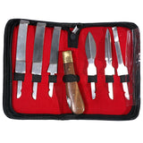 Hilason Farrier Hoof Knife Kit Set Zip Up Wallet Stainless Steel Blade