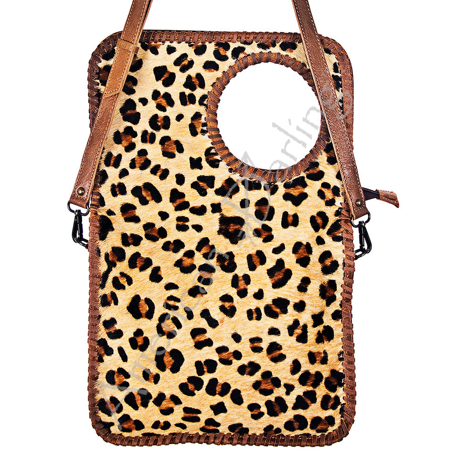 American Darling Hair-On Cowhide and Braided Leather Western Clutch Bag - Uhorse