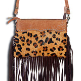 American Darling ADBG362 Small Crossbody Hand Tooled Hair On Genuine by Hilason – Cowboy and equestrian accessories