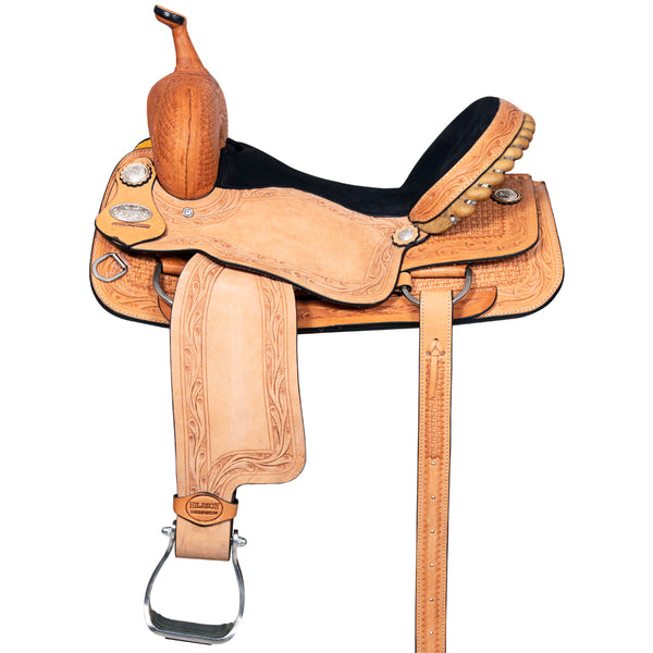 Western Horse Ranch and roping Saddle American Leather Hilason - Uhorse