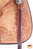 Flex Tree Western Horse Saddle In American Leather Barrel Trail By Hilason