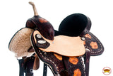 Flex Tree Western Horse Saddle In American Leather Barrel Trail By Hilason